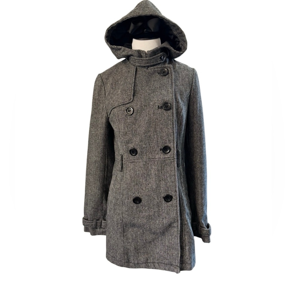 Divided by H&M Hooded Wool Blend Coat Size 6